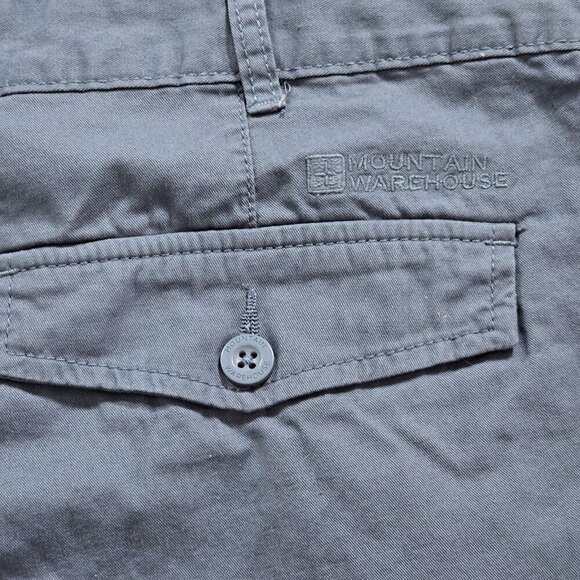 Mountain Warehouse Shorts Mens 36 Gray Cargo Utility Pockets Outdoor Gorpcore - Picture 12 of 13